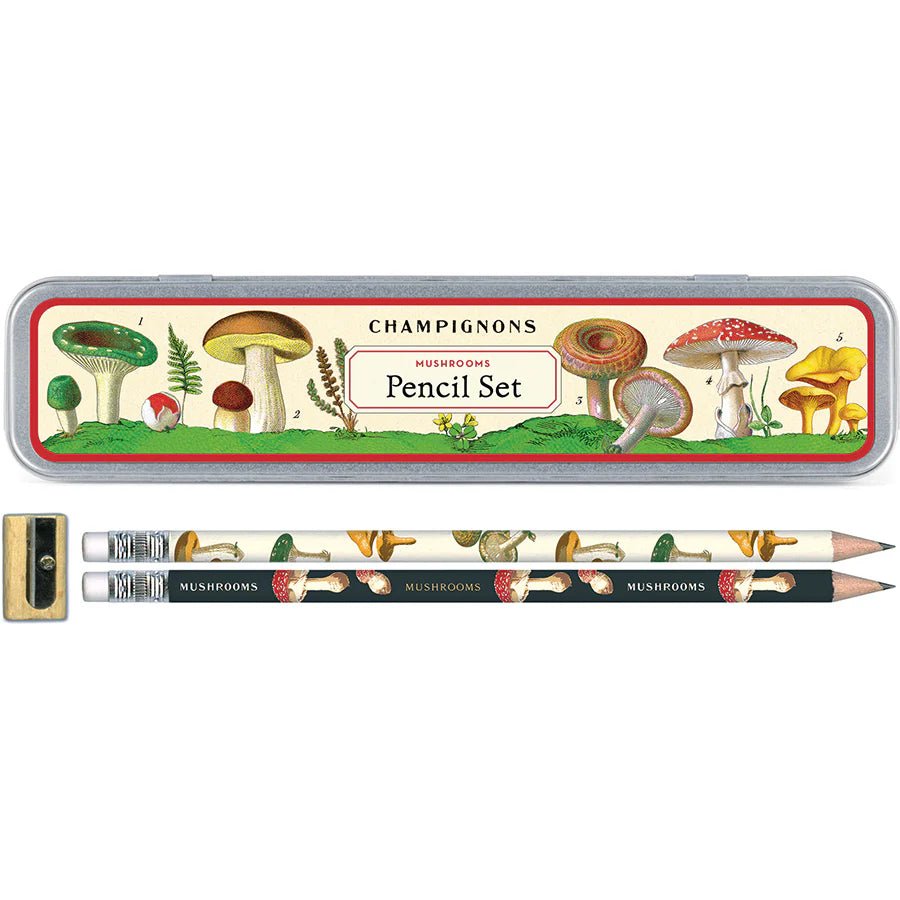 Cavallini - Mushroom Pencil Set - The Flower Crate