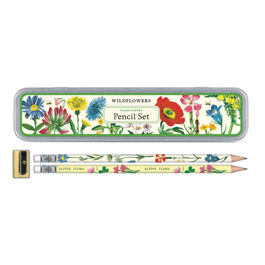 Cavallini - Wildflowers Pencil Set - The Flower Crate