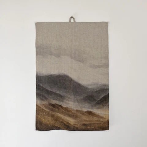 Central Otago Linen Tea Towel - The Flower Crate