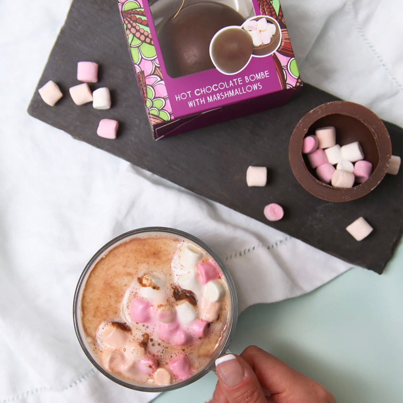 Cocoba - Hot Chocolate Bombe with Marshmallows - The Flower Crate