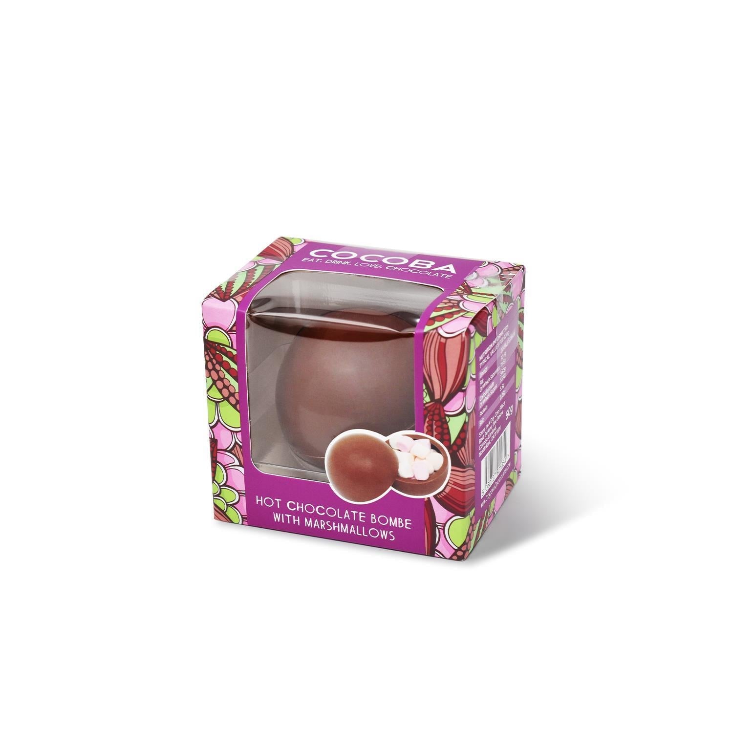 Cocoba - Hot Chocolate Bombe with Marshmallows - The Flower Crate