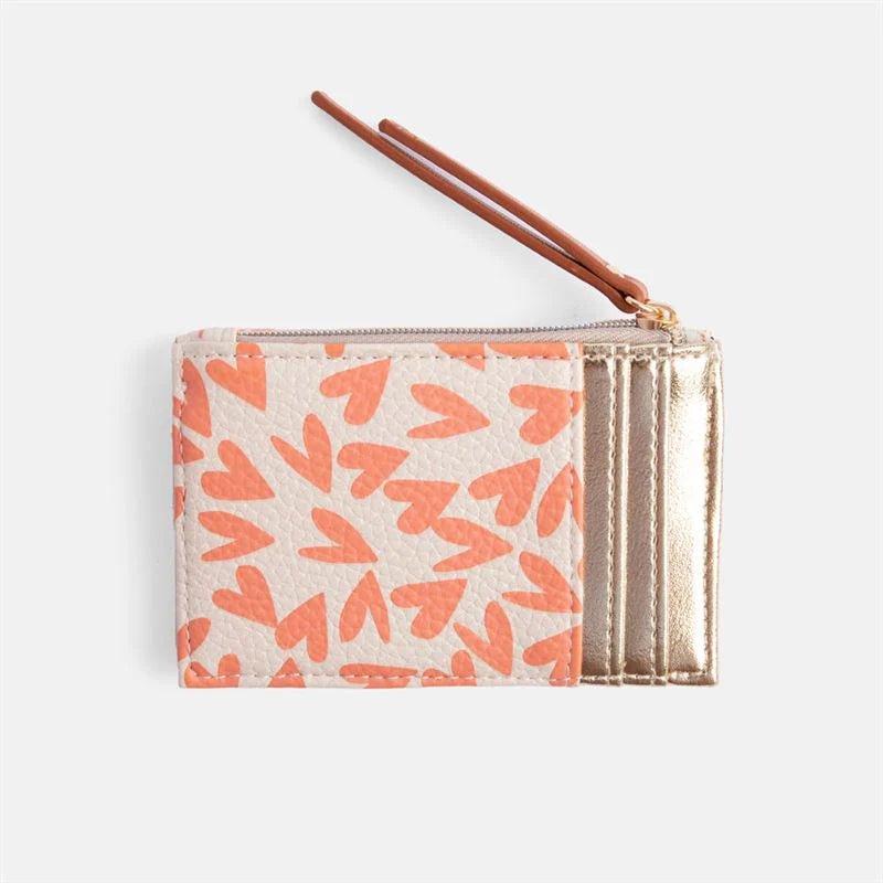 Coral Hearts Coin Purse - The Flower Crate