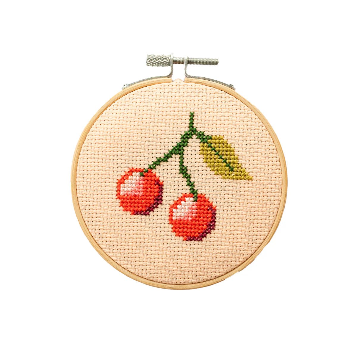 Cotton Clara - Cherries Cross Stitch Kit - The Flower Crate