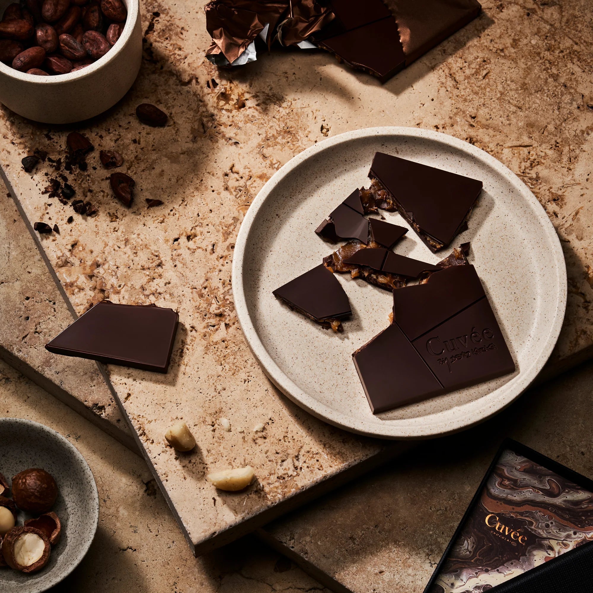 Cuvée Chocolate - Roasted Macadamia & Caramel - The Flower Crate