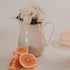 Dishy - Enamel Pitcher, Almond - The Flower Crate