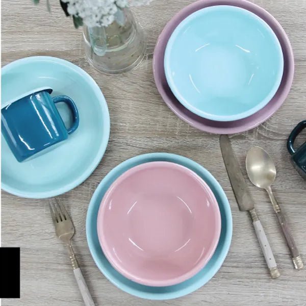 Dishy Enamelware 400mL Mug - Turquoise & Aqua - The Flower Crate