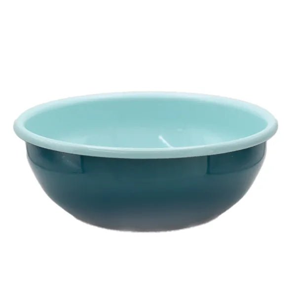 Dishy Enamelware Bowl - Turquoise &amp; Aqua - The Flower Crate