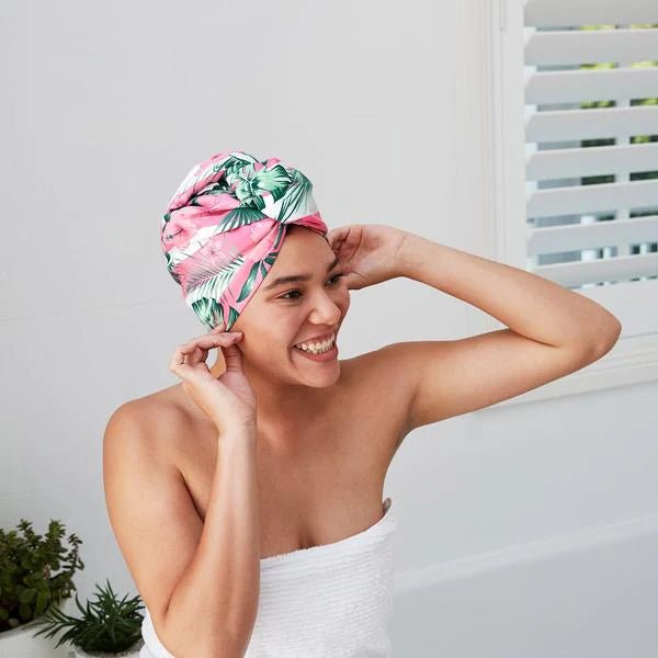 Dock & Bay Quick Dry Hair Wrap - Heavenly Hibiscus - The Flower Crate