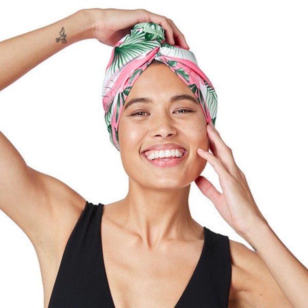 Dock & Bay Quick Dry Hair Wrap - Heavenly Hibiscus - The Flower Crate