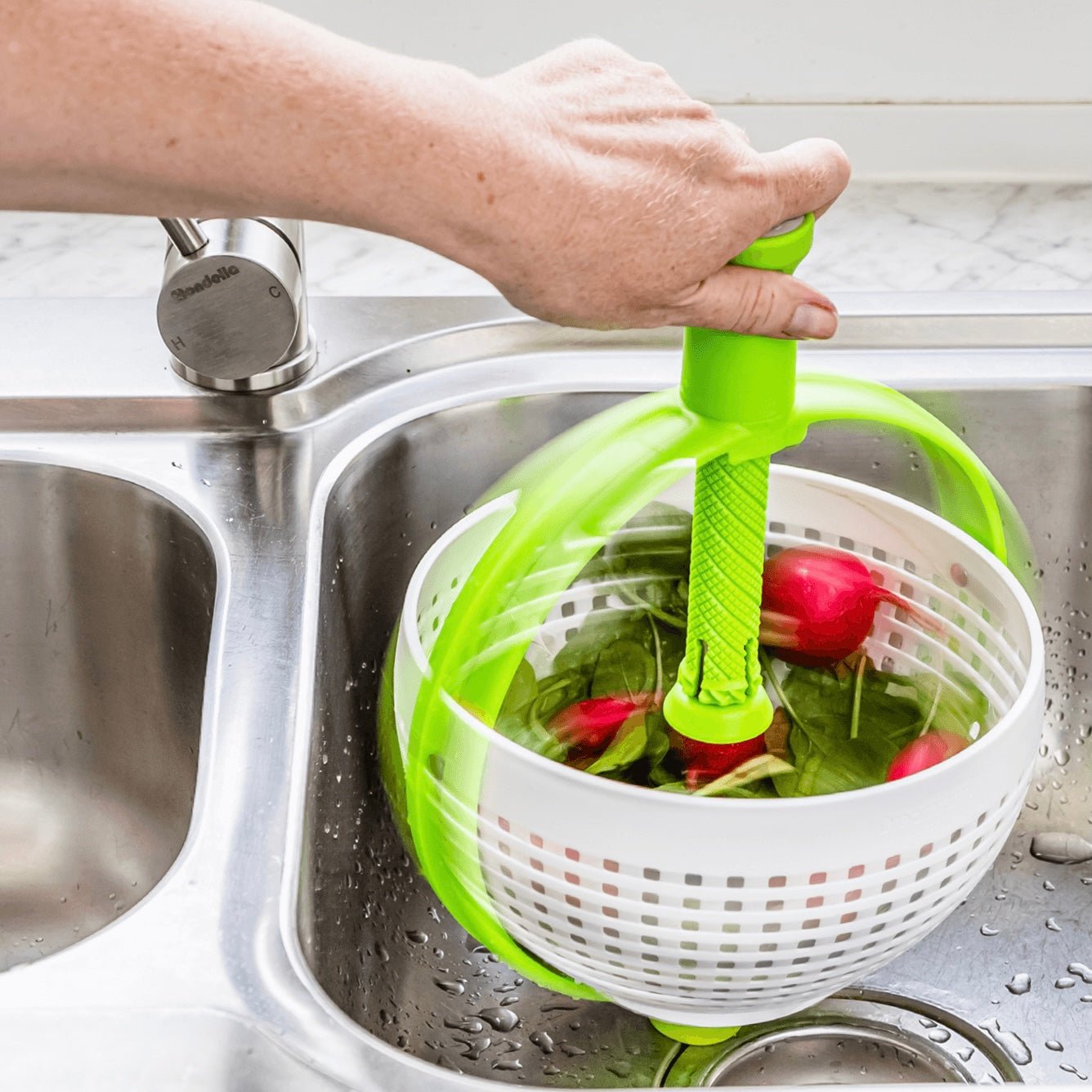 Dreamfarm - Spina Spinning Colander - The Flower Crate