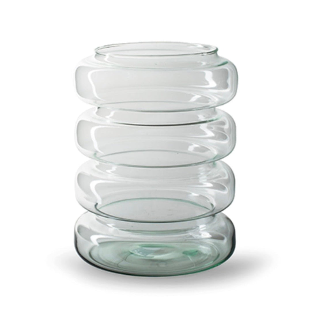 Eco Glass Ribbed Vase - The Flower Crate