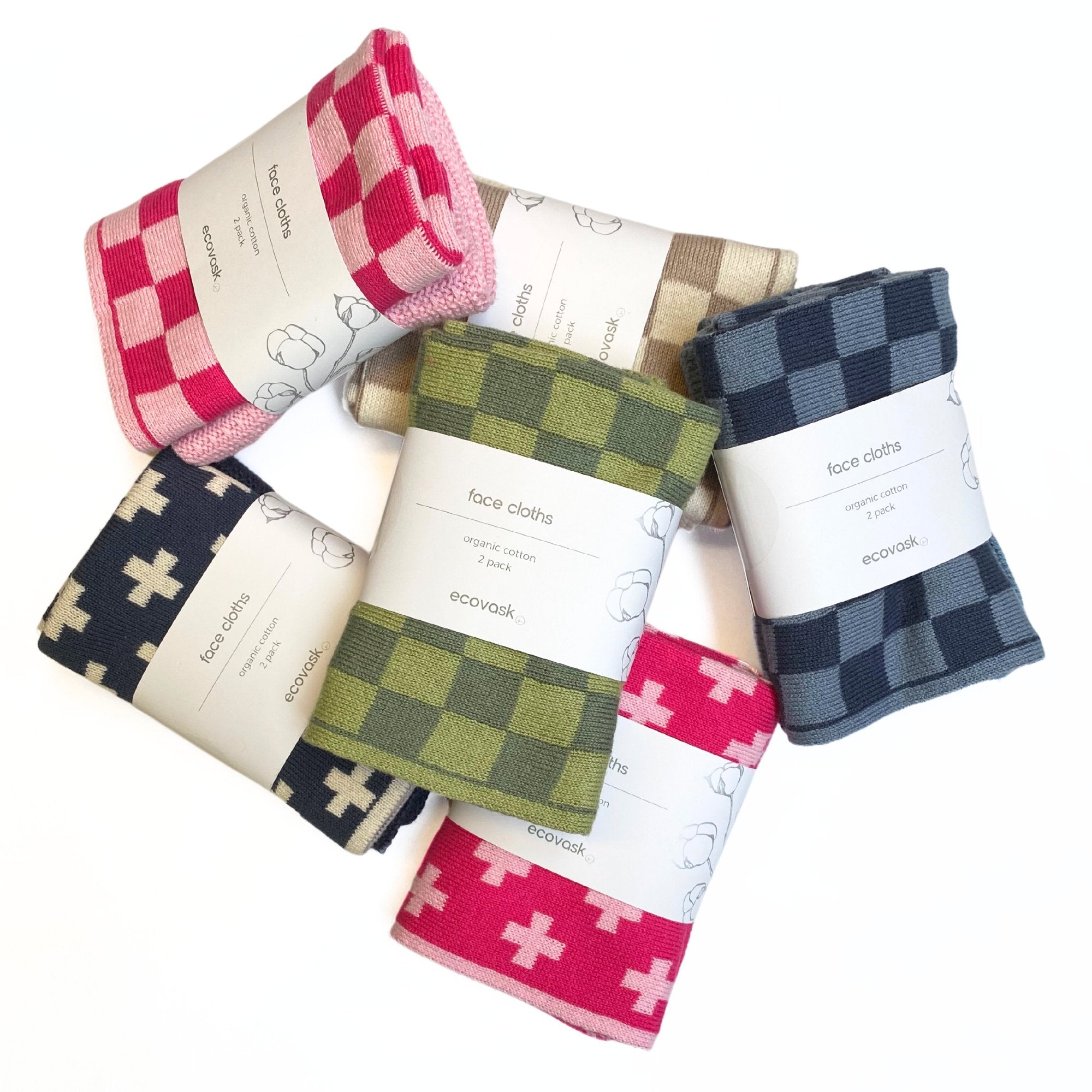 Ecovask - Face Cloths 2 Pack - The Flower Crate