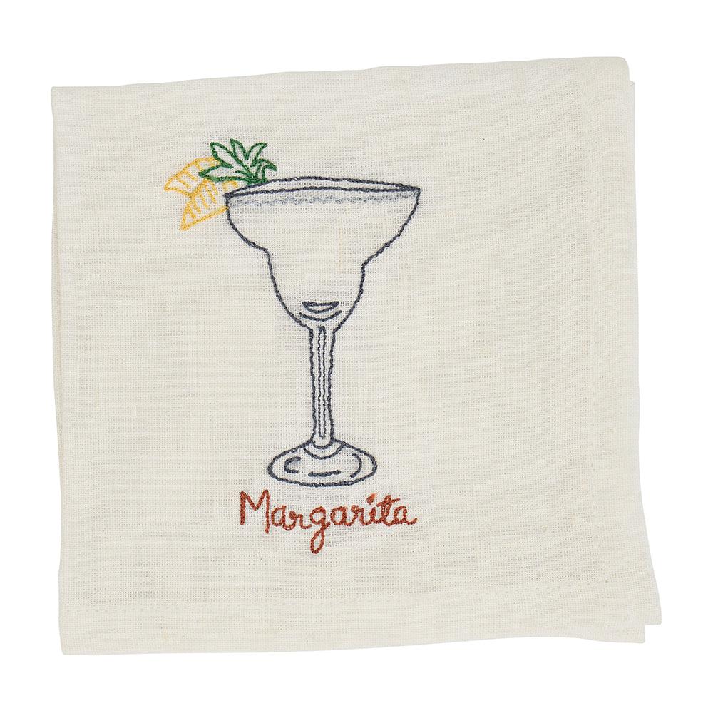 Embroidered Cocktail Napkins - The Flower Crate