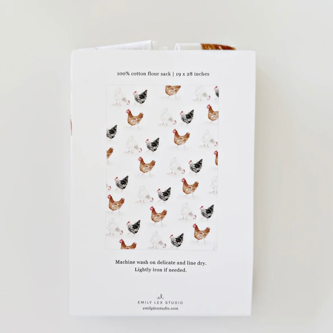 Emily Lex Studio - Chickens Tea Towel - The Flower Crate