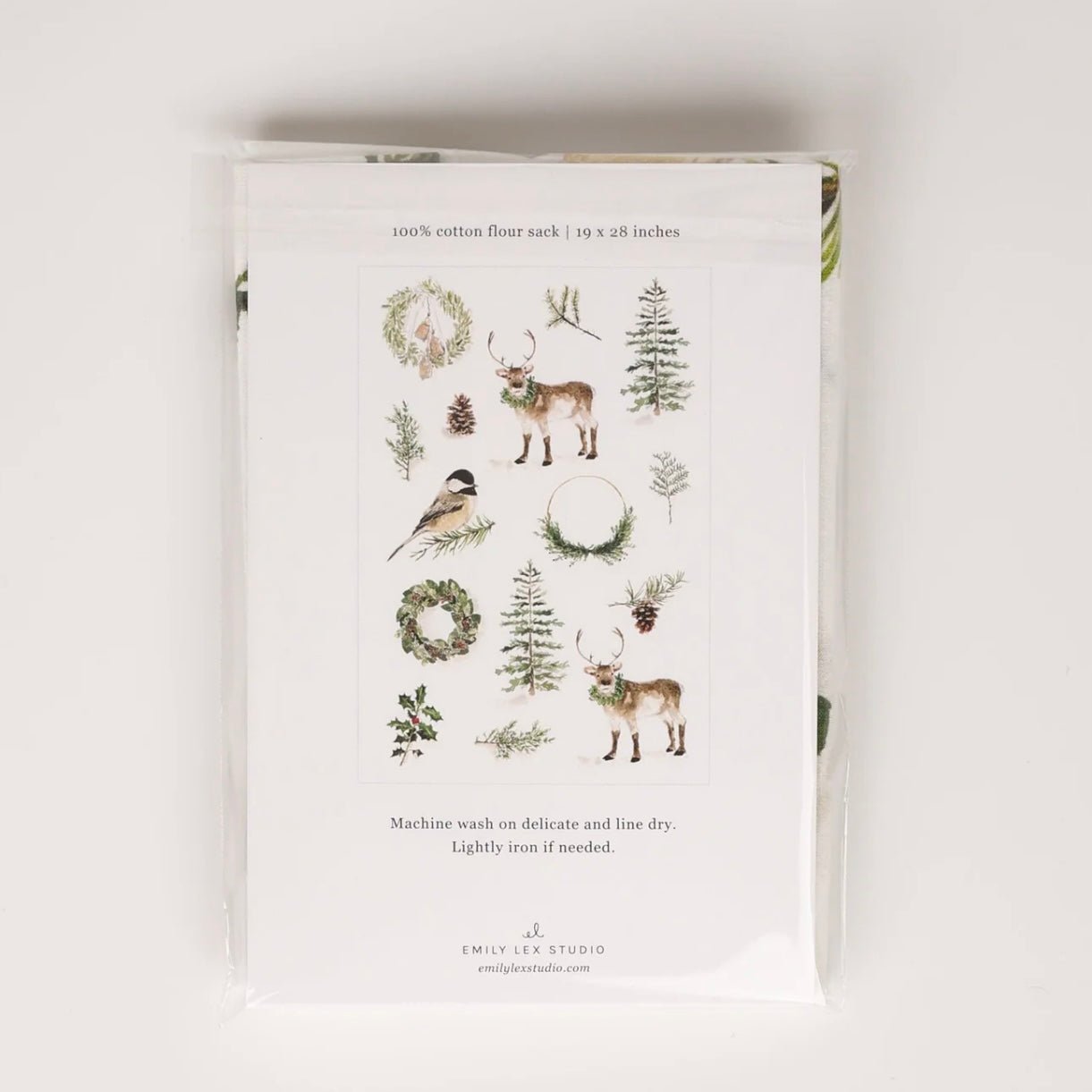 Emily Lex Studio - Evergreen Tea Towel - The Flower Crate