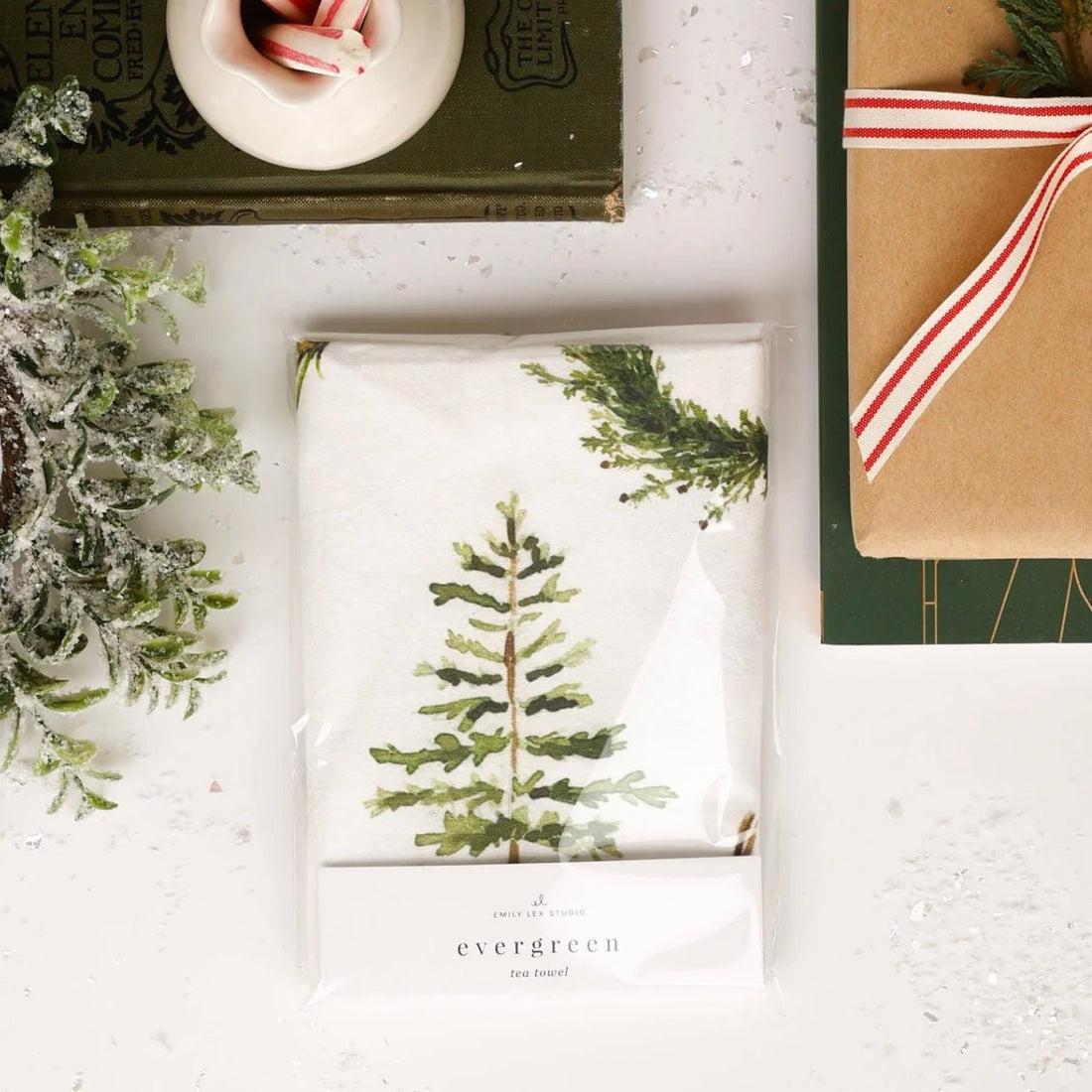 Emily Lex Studio - Evergreen Tea Towel - The Flower Crate
