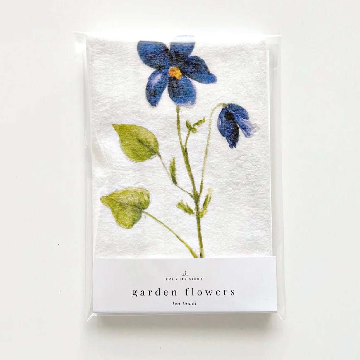 Emily Lex Studio - Garden Flowers Tea Towel - The Flower Crate