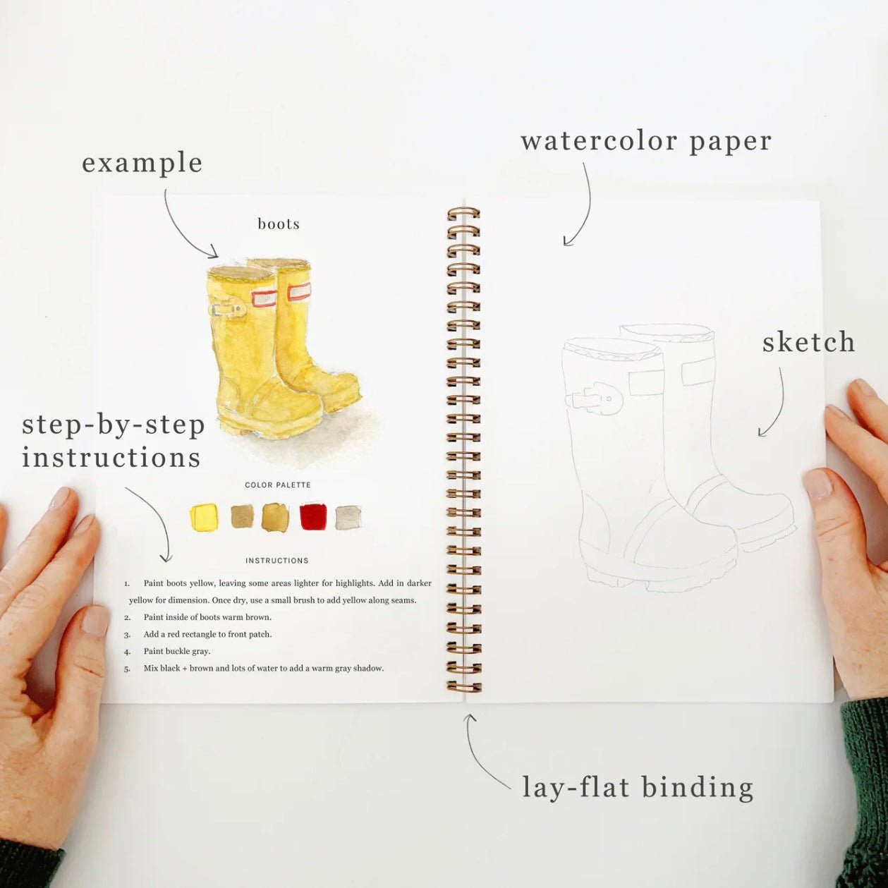 Emily Lex Studio - Garden Watercolour Workbook - The Flower Crate