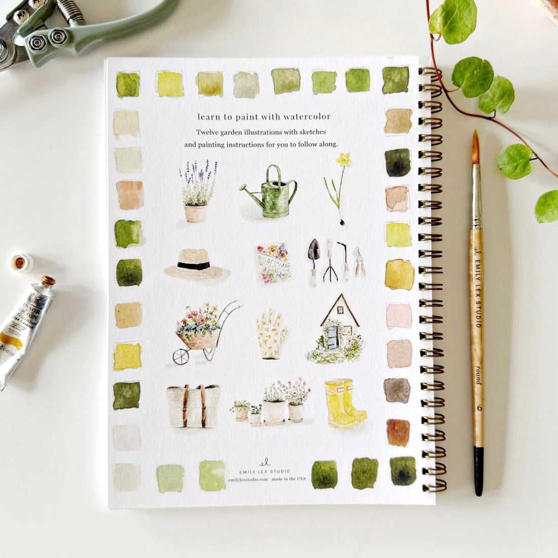 Emily Lex Studio - Garden Watercolour Workbook - The Flower Crate