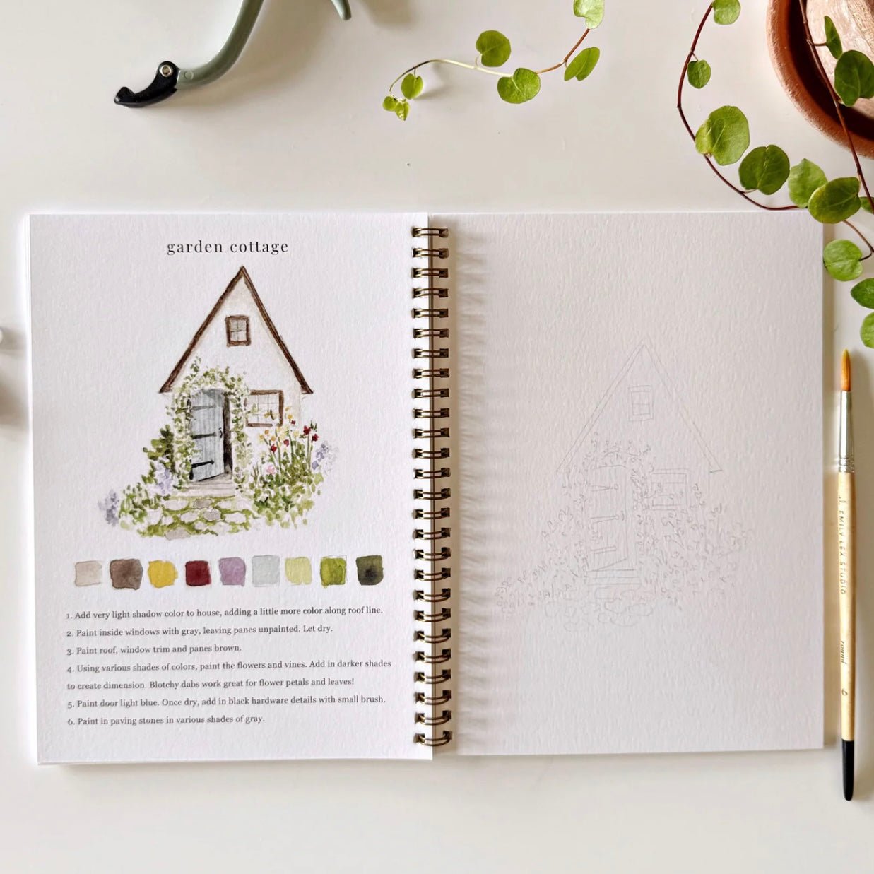Emily Lex Studio - Garden Watercolour Workbook - The Flower Crate