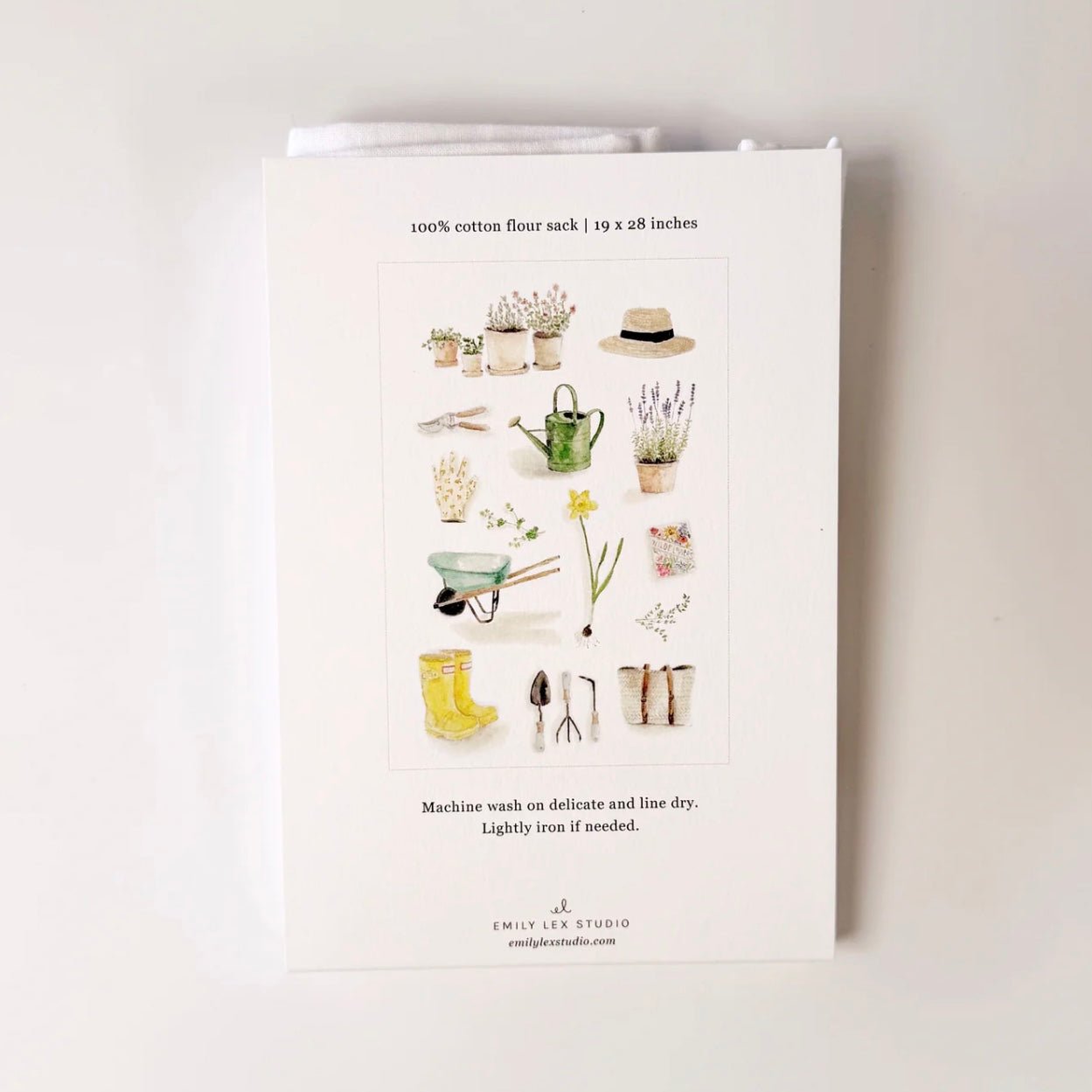Emily Lex Studio - Gardening Tea Towel - The Flower Crate
