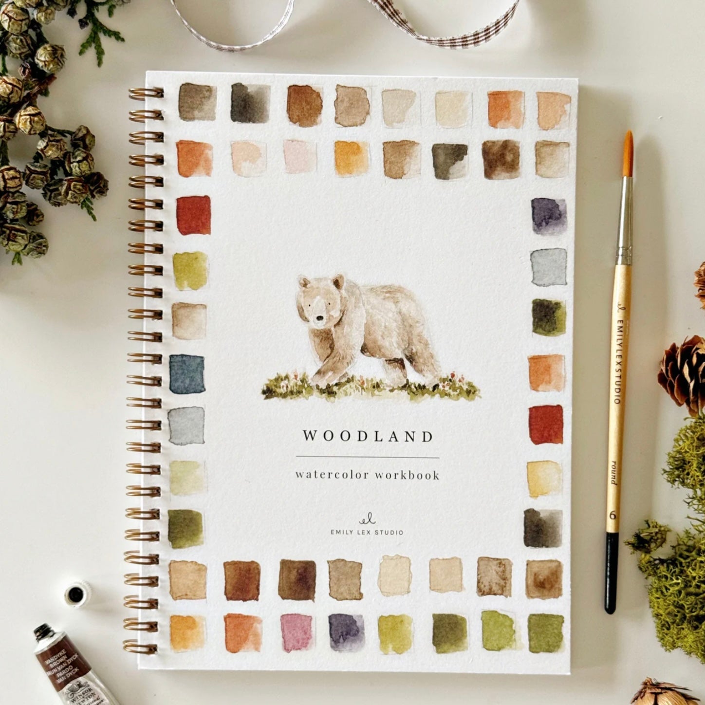 Emily Lex Studio - Woodland Watercolour Workbook - The Flower Crate