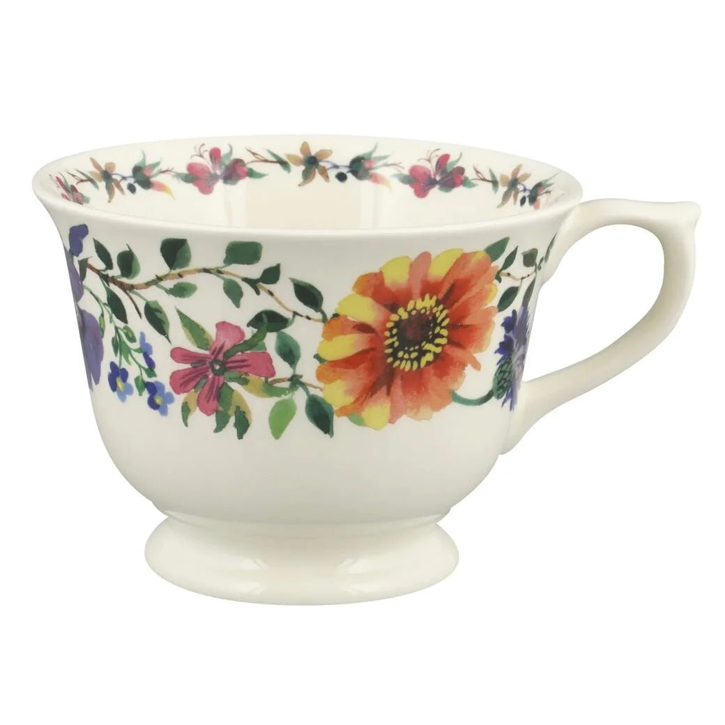 Emma Bridgewater 40 Years - Garden Flowers Large Teacup & Saucer - The Flower Crate
