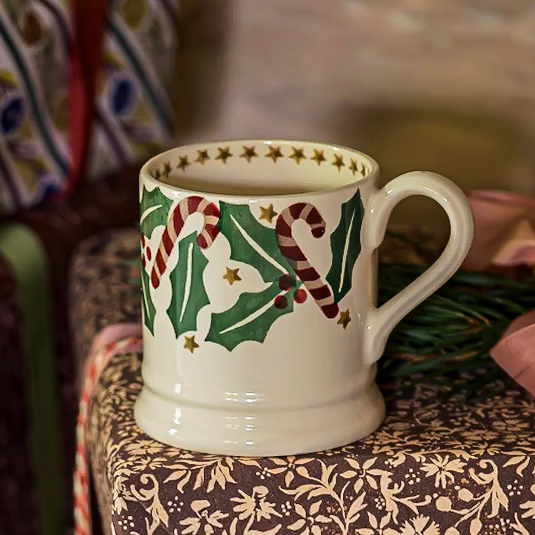 Emma Bridgewater - Candy Canes ½ Pint Mug - The Flower Crate