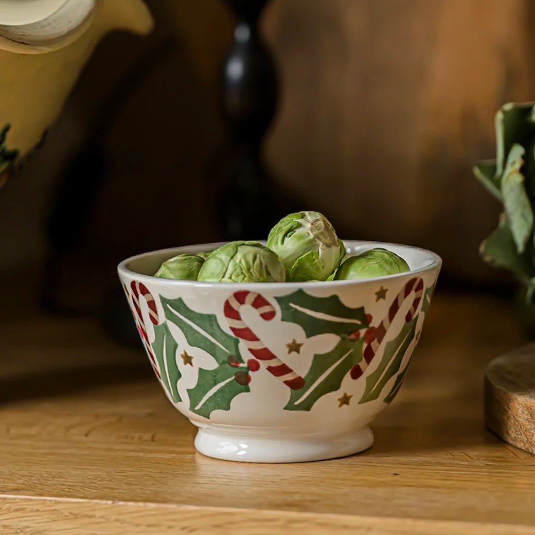 Emma Bridgewater - Candy Canes Small Old Bowl - The Flower Crate