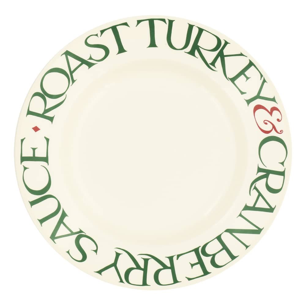 Emma Bridgewater - Christmas Roast Turkey 10 ½" Plate - The Flower Crate