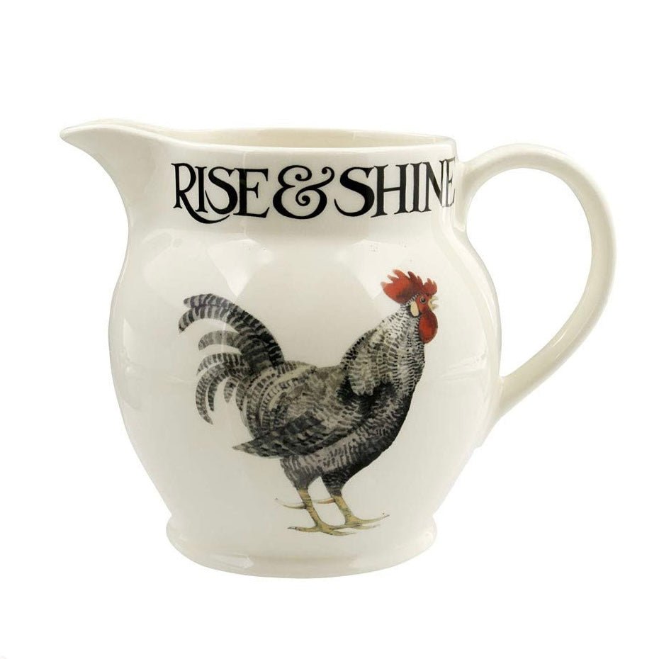 Emma Bridgewater - Rise & Shine Rooster 1 ½ Pint Jug - The Flower Crate
