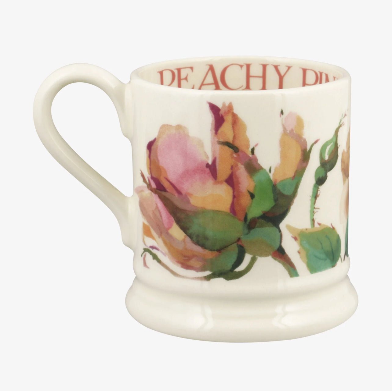 Emma Bridgewater Roses All my Life - Peachy, Golden Rose ½ Pint Mug - The Flower Crate