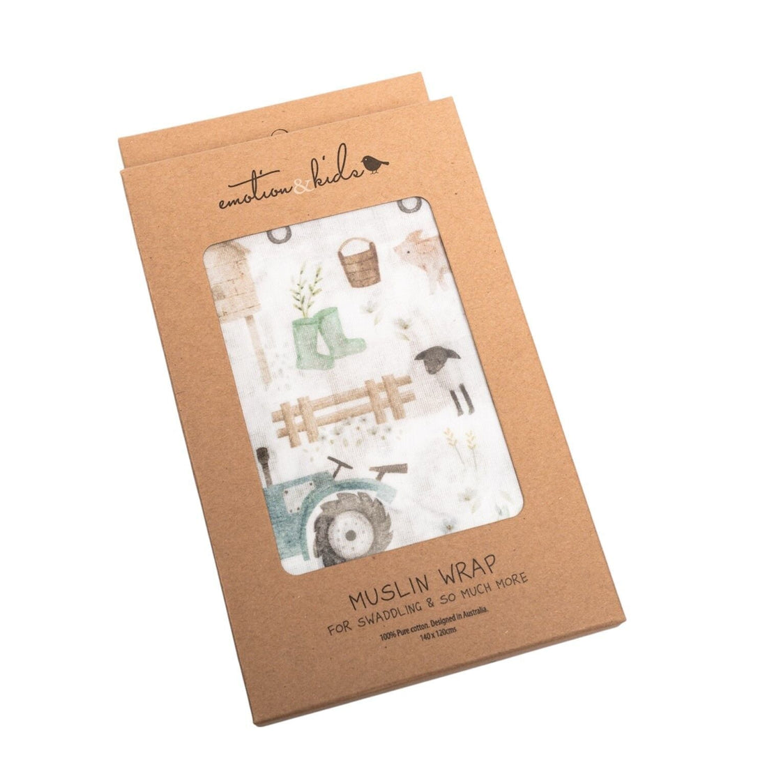 Emotion & Kids - Farm Muslin Wrap - The Flower Crate
