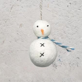 Felt Hanging Snowman - The Flower Crate