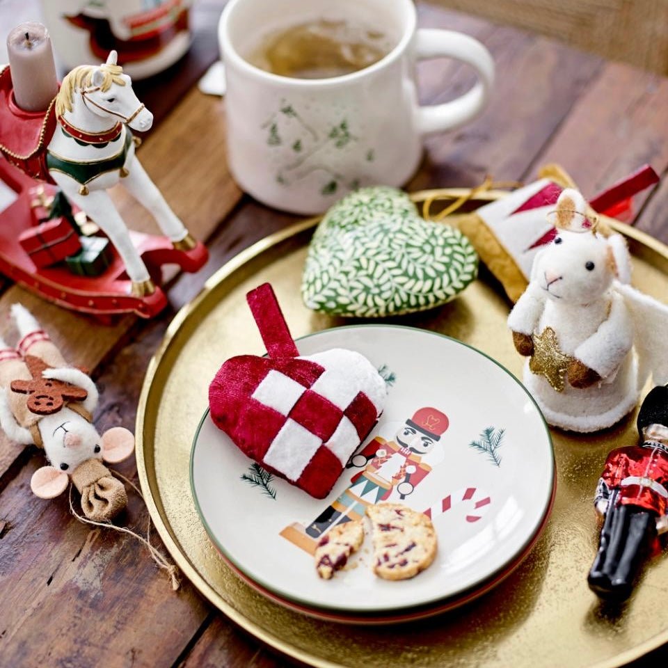 Felted Christmas Peo Ornament - Mouse Star Angel - The Flower Crate