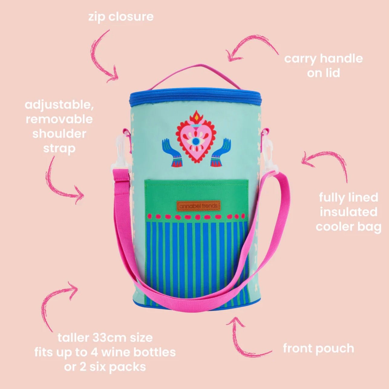 Fiesta Barrel Cooler Bag - The Flower Crate