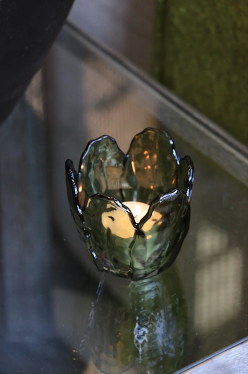 Floret Glass Candle Holder - The Flower Crate
