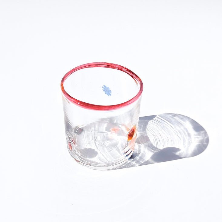 Flower Power Rebel Rocks Glass by Lauren Hunt - The Flower Crate