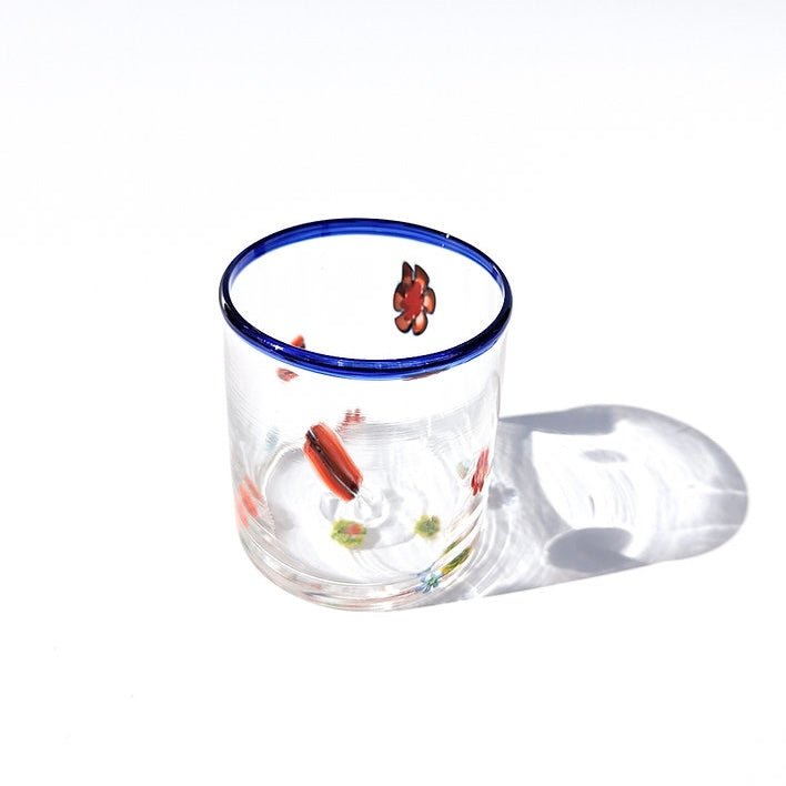 Flower Power Rebel Rocks Glass by Lauren Hunt - The Flower Crate