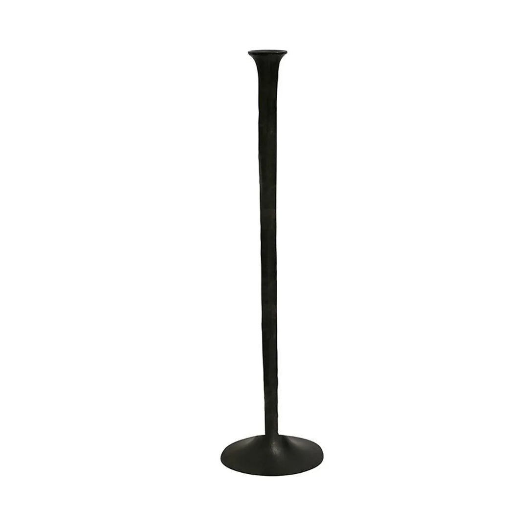 Forged Organic Style Candlestick, Dark Brass - The Flower Crate