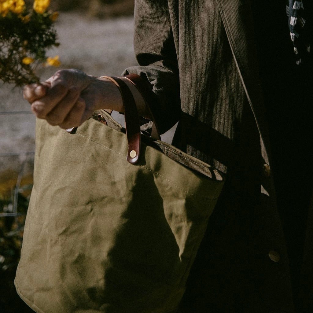 Francli - Half Tote Canvas Bag, Field - The Flower Crate