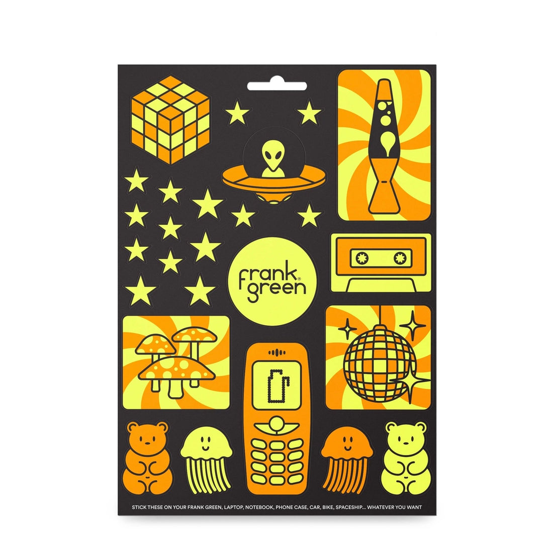 Frank Green - Glow Sticker Sheet - The Flower Crate