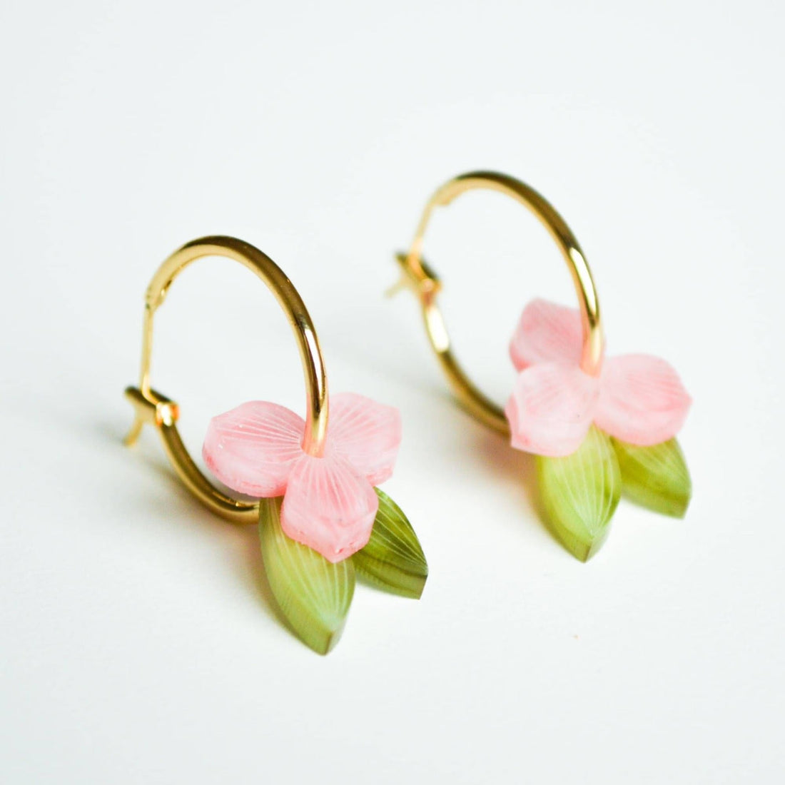 Hagen + Co - Meadow Earrings, Coral - The Flower Crate