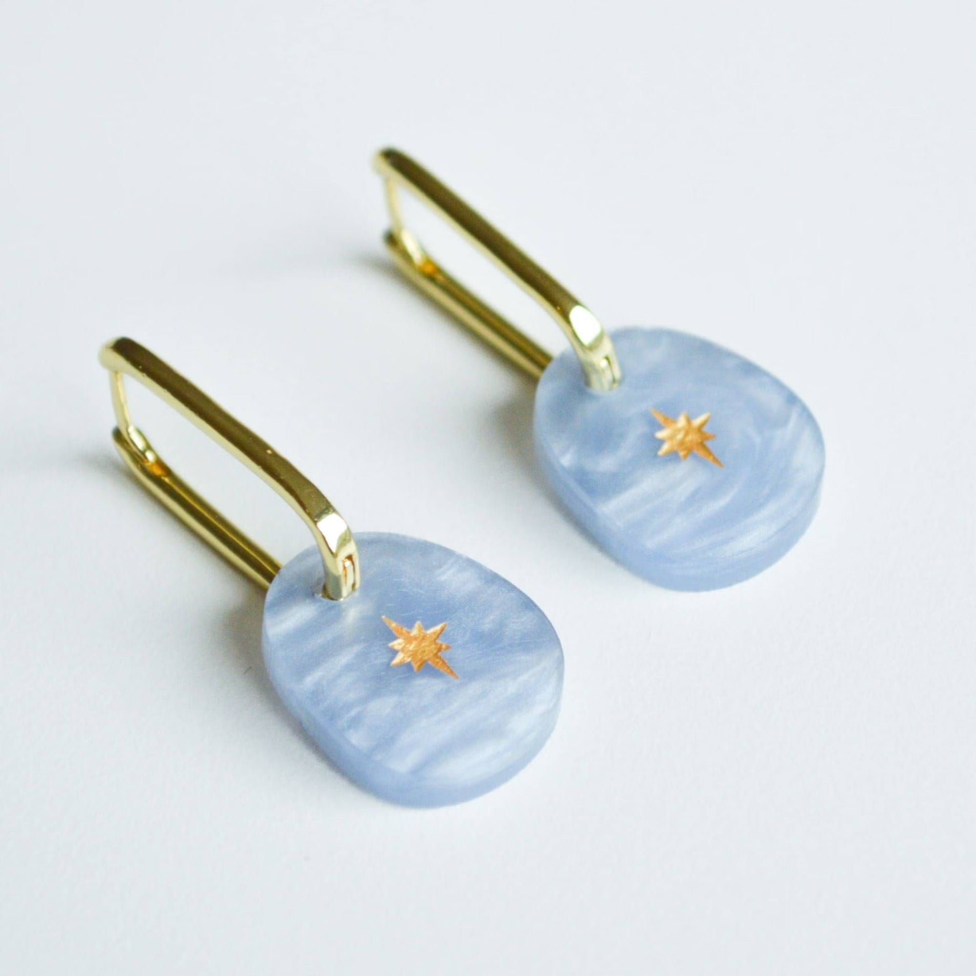 Hagen + Co - Starlight Earrings, Ocean - The Flower Crate
