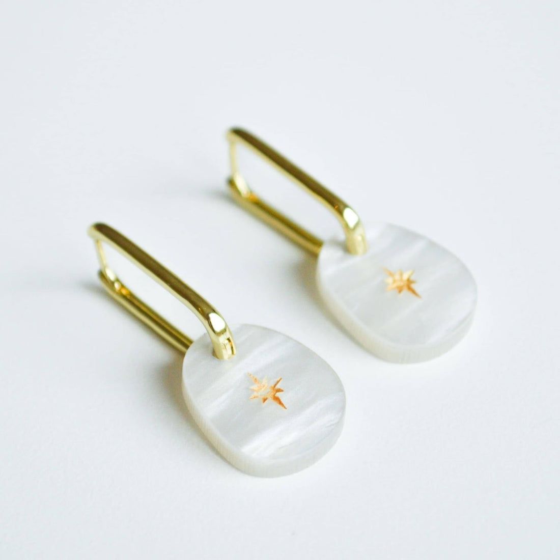 Hagen + Co - Starlight Earrings, Pearl - The Flower Crate