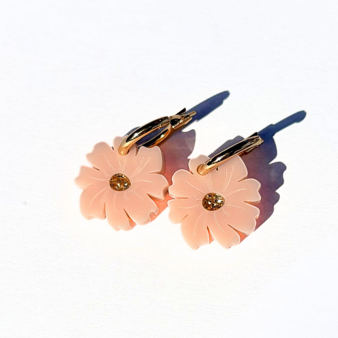 Hagen + Co Wildflower Earrings, Blush Pink - The Flower Crate