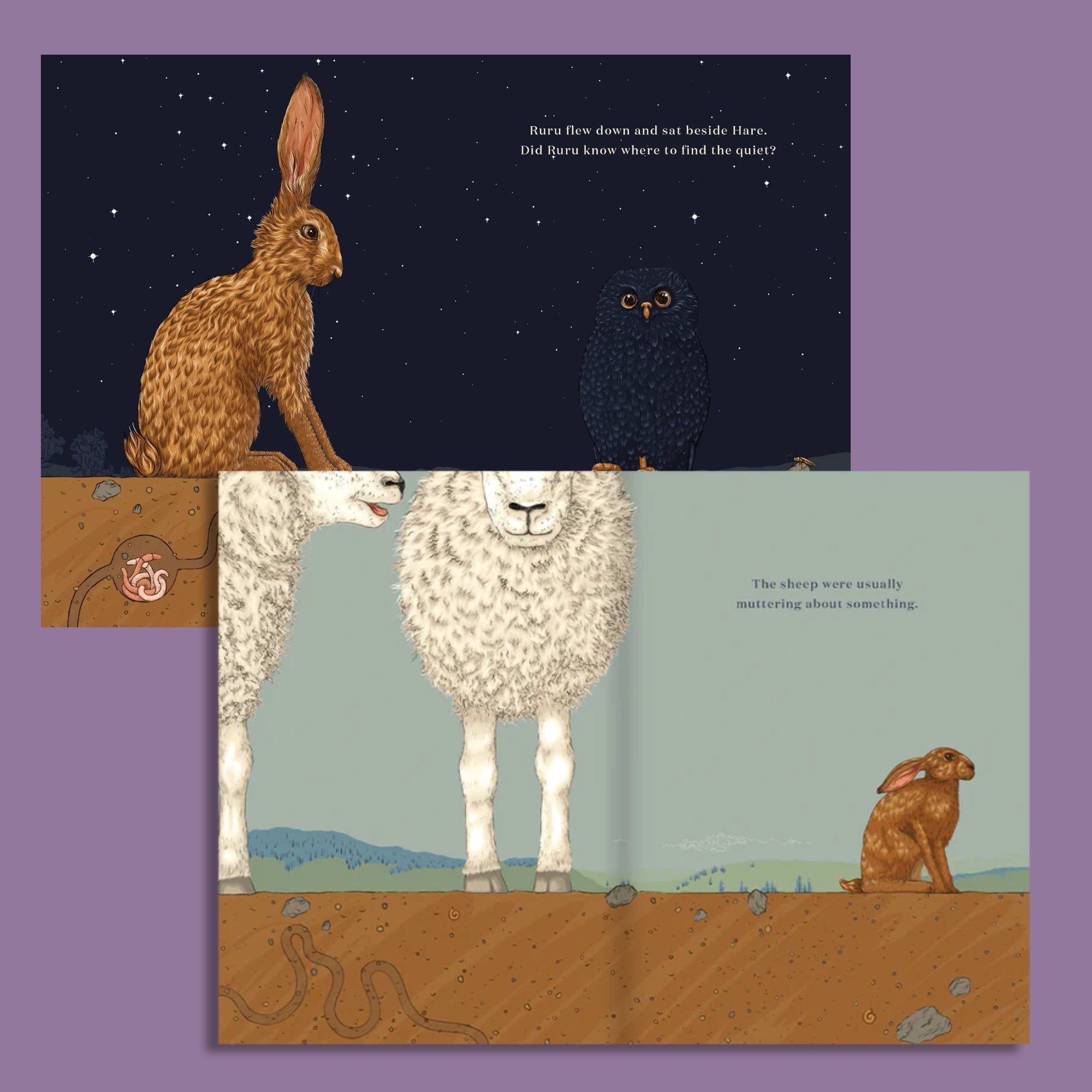 Hare & Ruru - A Quiet Moment - The Flower Crate