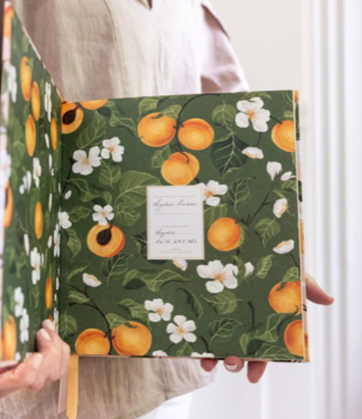 Heirloom Recipe Book Journal - Peaches - The Flower Crate