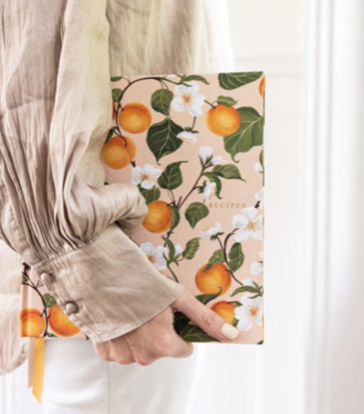 Heirloom Recipe Book Journal - Peaches - The Flower Crate