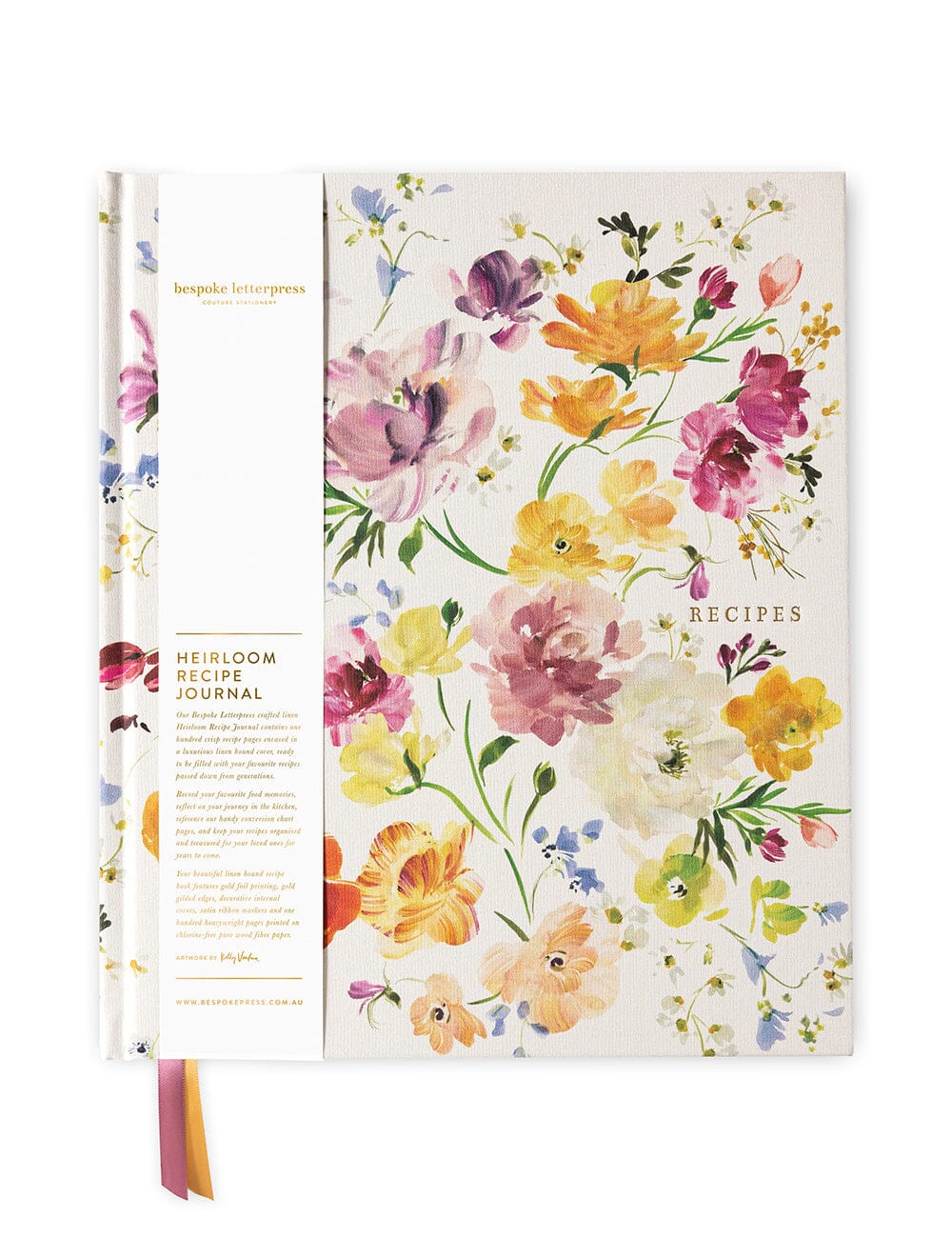 Heirloom Recipe Book Journal - Ranunculus - The Flower Crate